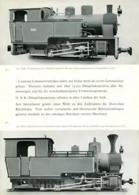 Orenstein & Koppel Lokomotiven Prospekt 1930er Jahre