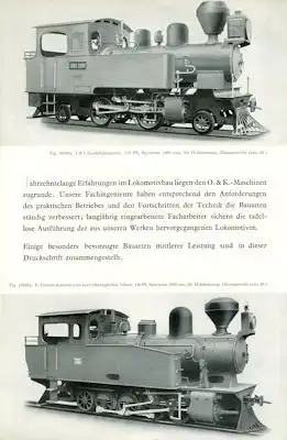 Orenstein & Koppel Lokomotiven Prospekt 1930er Jahre