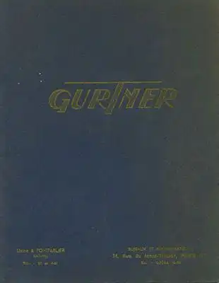 Gurtner Programm 1930/50er Jahre