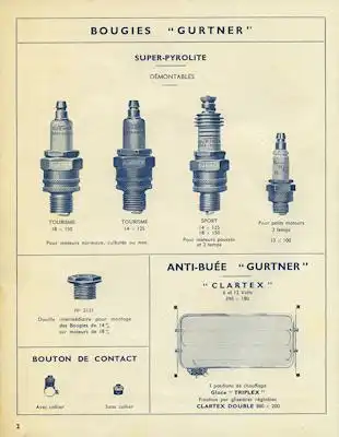 Gurtner Programm 1930/50er Jahre