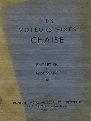 Omnium moteur Bedienungsanleitung 1930er Jahre