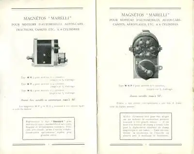 Magnetos Marelli Bedienungsanleitung 1923