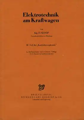 H. Koop Elektrotechnik am Kraftwagen 1949