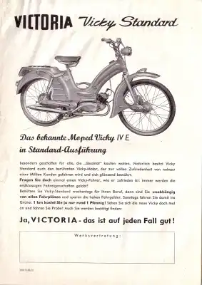 Victoria Vicky Standard Prospekt 5.1958