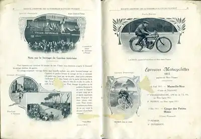 Peugeot Fahrrad und Motorrad Programm 1912