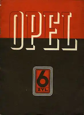 Opel 6 Prospekt 1937/38