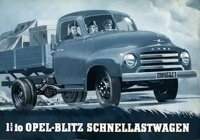 Opel Blitz Prospekt ca. 1952