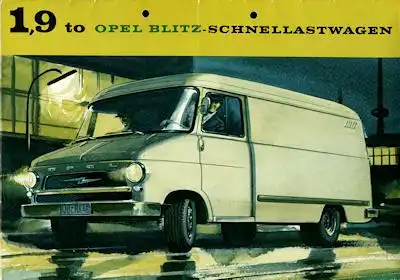 Opel Blitz Sattelschlepper Prospekt 9.1963