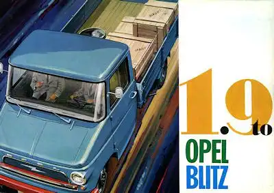 Opel Blitz 1,9 l Prospekt 12.1961