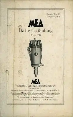 MEA Batteriezündung Type ZB 11.1925
