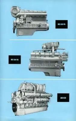 Mercedes-Benz Dieselmotoren Prospekt 1959