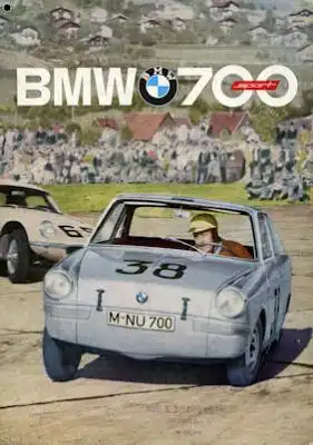 BMW 700 Sport Prospekt 1963 dän