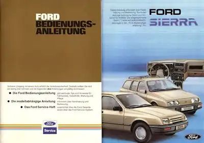 Ford Sierra Bedienungsanleitung 7.1982