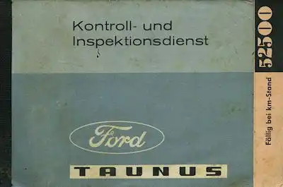 Ford Taunus 17 M Kontroll- und Inspektionsdienst 1962