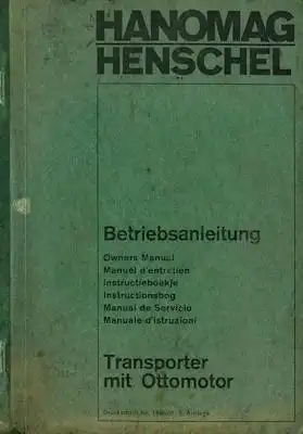 Hanomag Transporter Bedienungsanleitung 1968