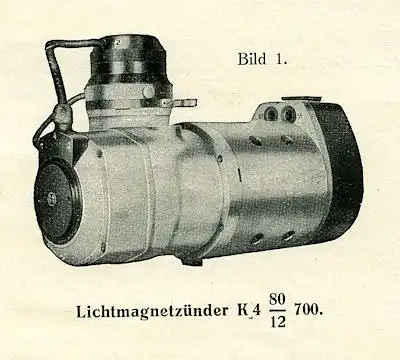 Bosch Lichtmagnetzünder für Motorwagen 7.1925