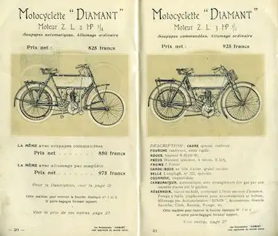 La Francaise Diamant Programm 1905