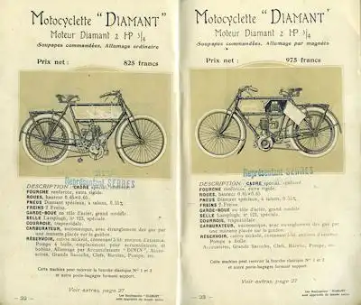La Francaise Diamant Programm 1905