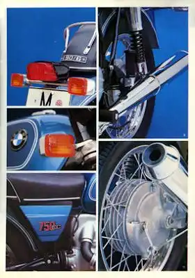 BMW R 60/6, R 75/6 und 90/6 Prospekt 1974 e