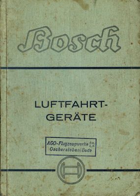 Bosch Luftfahrt Gerate Katalog 10 1940 Nr Boschflug060 Oldthing