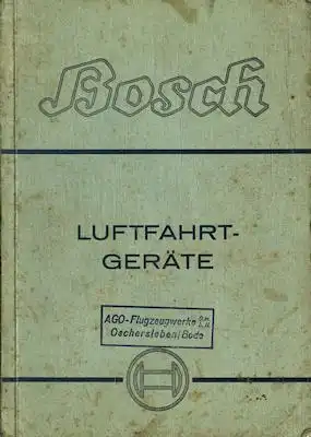 Bosch Luftfahrt-Geräte Katalog 10.1940