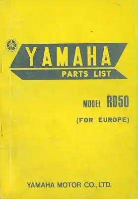 Yamaha RD 50 Ersatzteilliste 1973
