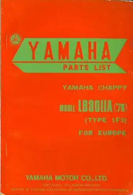 Yamaha LB 80 Chappy Ersatzteilliste 1976