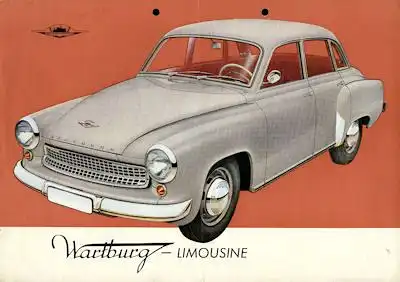 Wartburg 311 Limousine Prospekt 1959