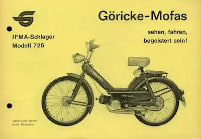 Göricke Mofa Programm ca. 1968