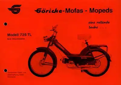 Göricke Mofa Programm ca. 1972