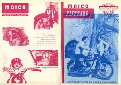 Maico Blizzard 250 ccm Prospekt ca. 1964 f