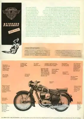 Maico Blizzard 250 ccm Prospekt ca. 1964 f