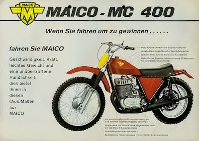 Maico MC 400 Prospekt ca. 1970