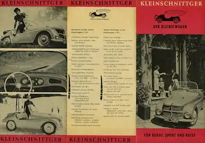 Kleinschnittger F 125 I Prospekt 1950er Jahre