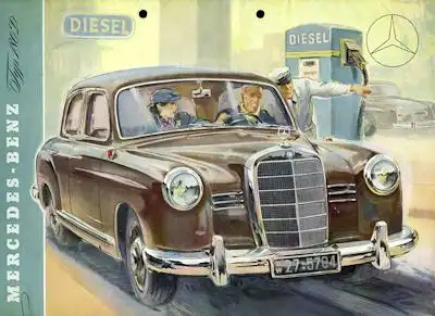 Mercedes-Benz 180 D Prospekt 10.1954