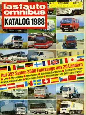 Lastauto + Omnibus Katalog Nr. 17 1988