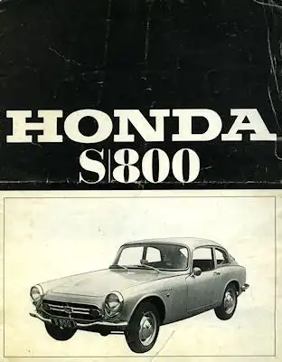 Honda S 800 Prospekt 1960er Jahre