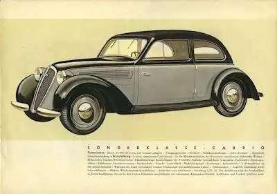 DKW Sonderklasse Prospekt 7.1939