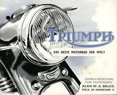 Triumph Prospekt 1960er Jahre