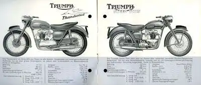 Triumph Prospekt 1960er Jahre