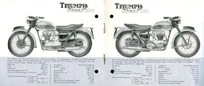 Triumph Prospekt 1960er Jahre