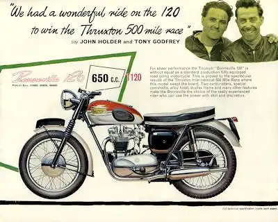 Triumph Programm 1962