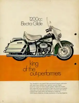Harley-Davidson Programm 1970