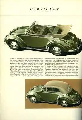 VW Käfer Prospekt 1.1953