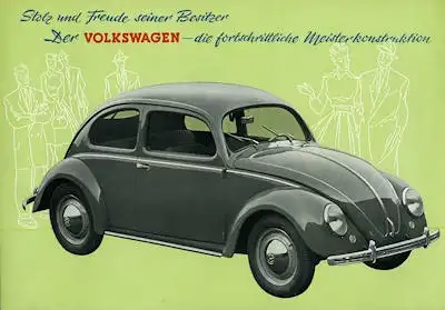 VW Käfer Typ 11 und 11a Prospekt ca. 1950