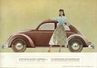 VW Käfer Typ 11 und 11a Prospekt ca. 1950
