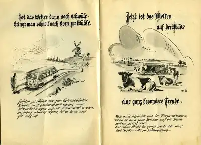 VW und die Landwirtschaft Broschüre 1950er Jahre