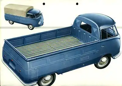 VW Pritschenwagen Pick up Prospekt ca. 1954