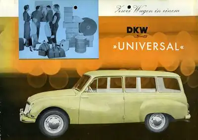 DKW 3=6 Universal Prospekt ca. 1957
