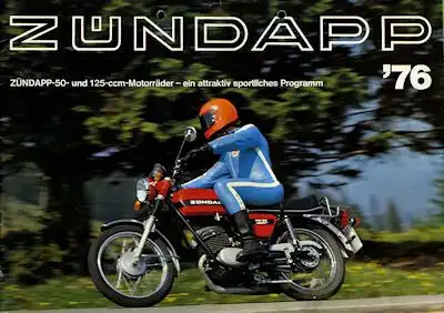 Zündapp 50 und 125ccm Motorrad Programm 1976